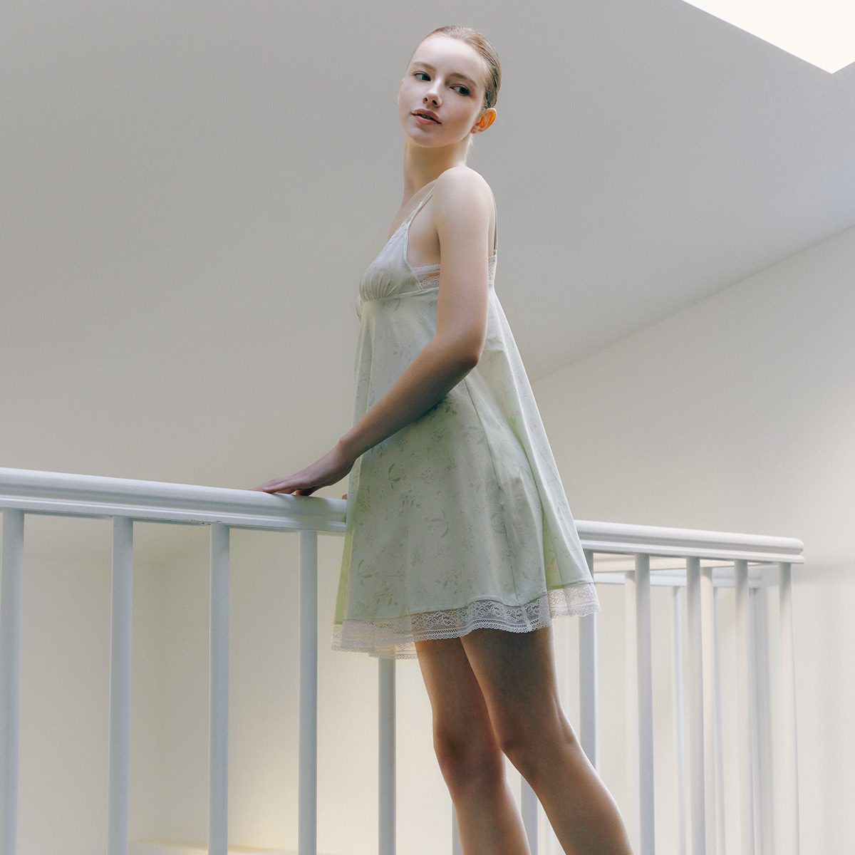 플라워 자수 레이스 가드닝 풀슬립(VFS1806), , small