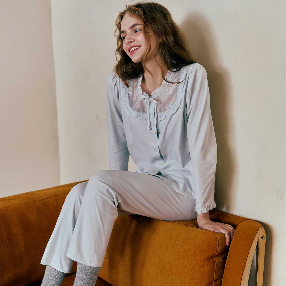 컴팩트 스판 아이스 코튼 이지웨어세트(SEV255WS), , small