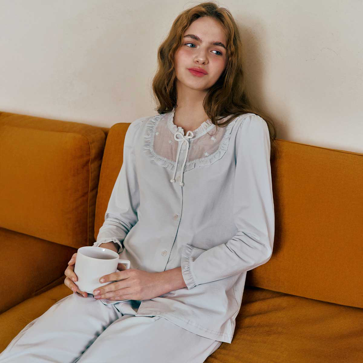 컴팩트 스판 아이스 코튼 이지웨어세트(SEV255WS), , small