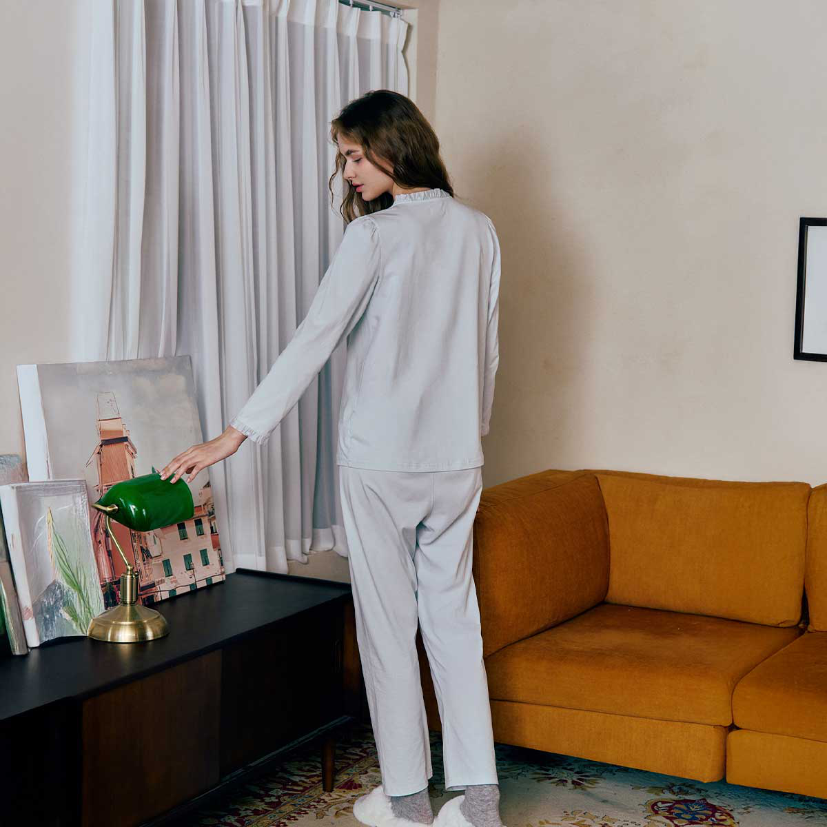 컴팩트 스판 아이스 코튼 이지웨어세트(SEV255WS), , small