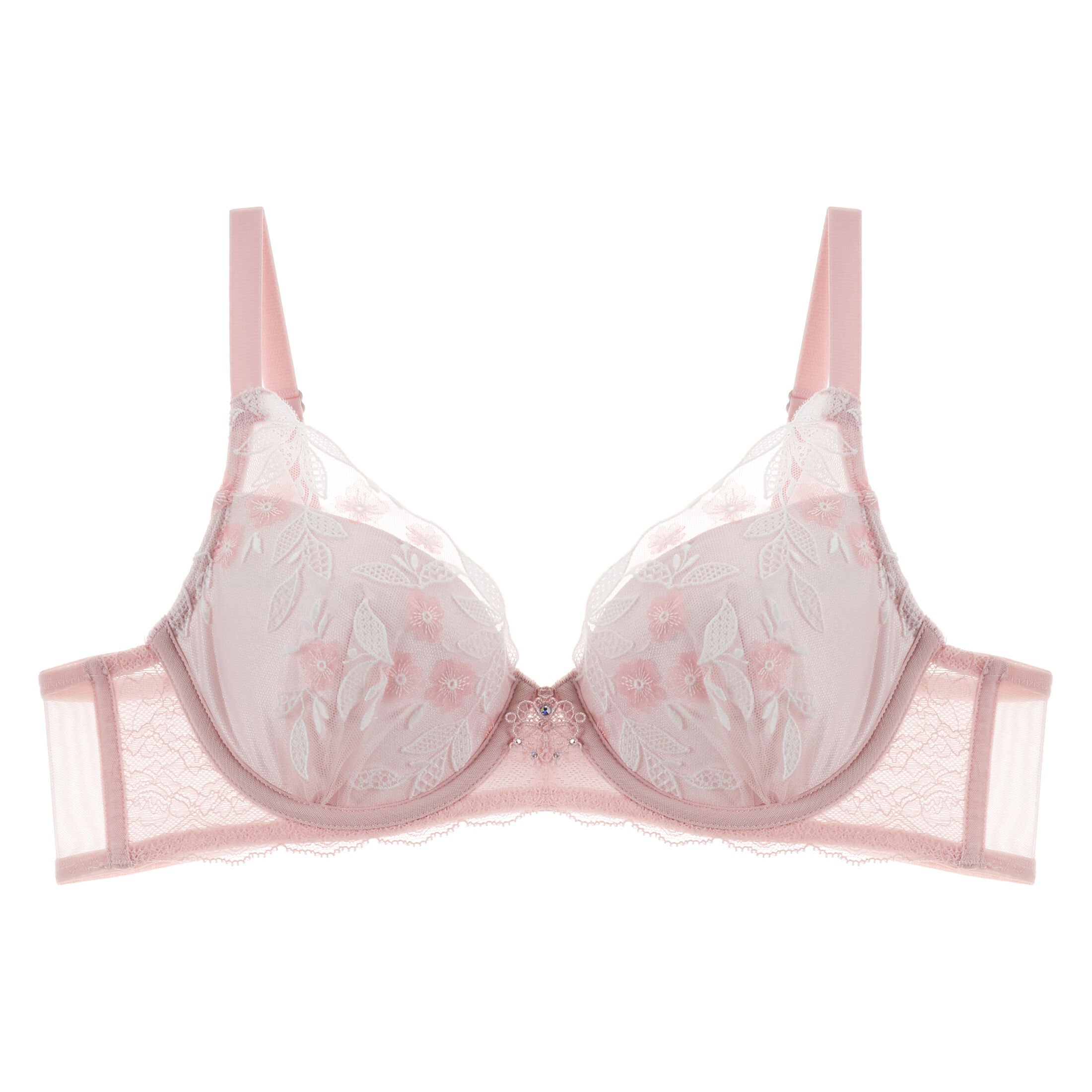 꽃잎 자수 패드 브라(SVBRB461), , small