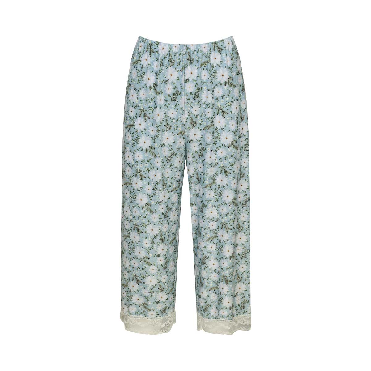 눈꽃 꽃무늬 데이웨어 7부 하프슬립(WHS2401L)