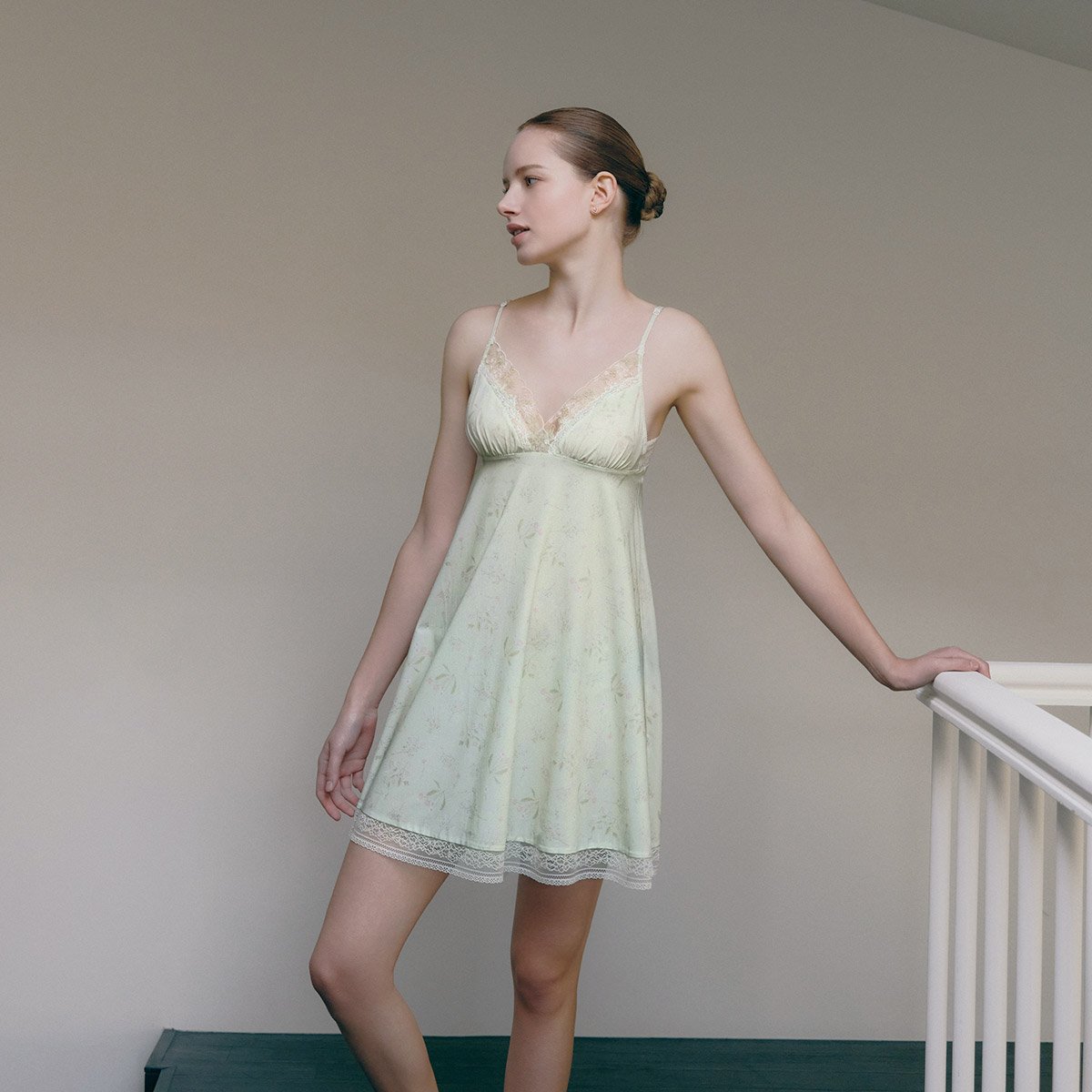 플라워 자수 레이스 가드닝 풀슬립(VFS1806)